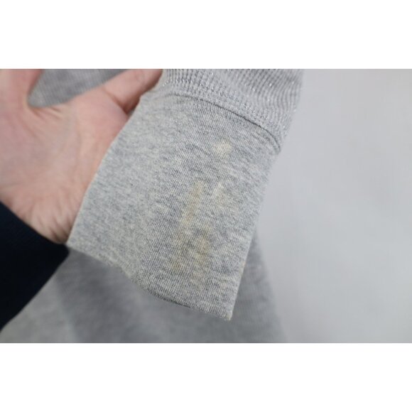 Vtg Y2K Aeropostale Womens L Babydoll Thermal Knit 3/4 Sleeve T-Shirt Metallic - Picture 7 of 14